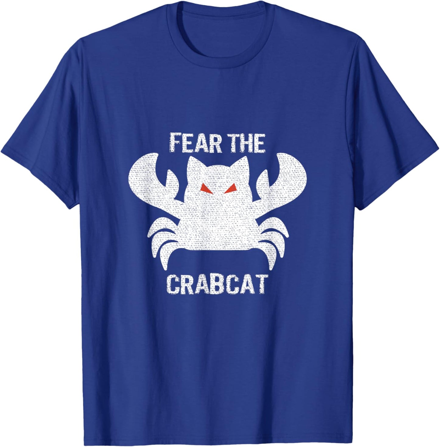 Fear the Crabcat - Funny Cryptid Cryptozoology Vintage Men Women Girls Kids T-Shirt - T-Shirt | Royal