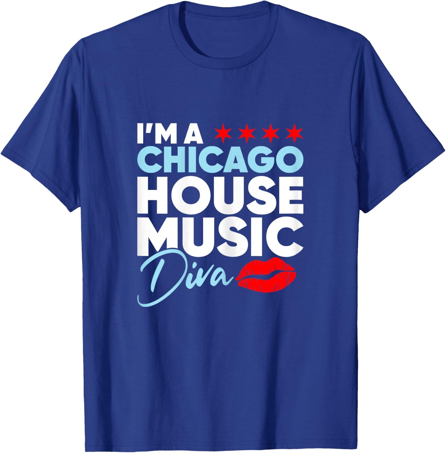 Chicago House Music Diva T-Shirt - T-Shirt | Royal