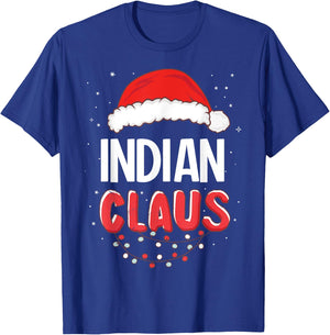 Indian Santa Claus Christmas Matching Costume T-Shirt - T-Shirt | Royal