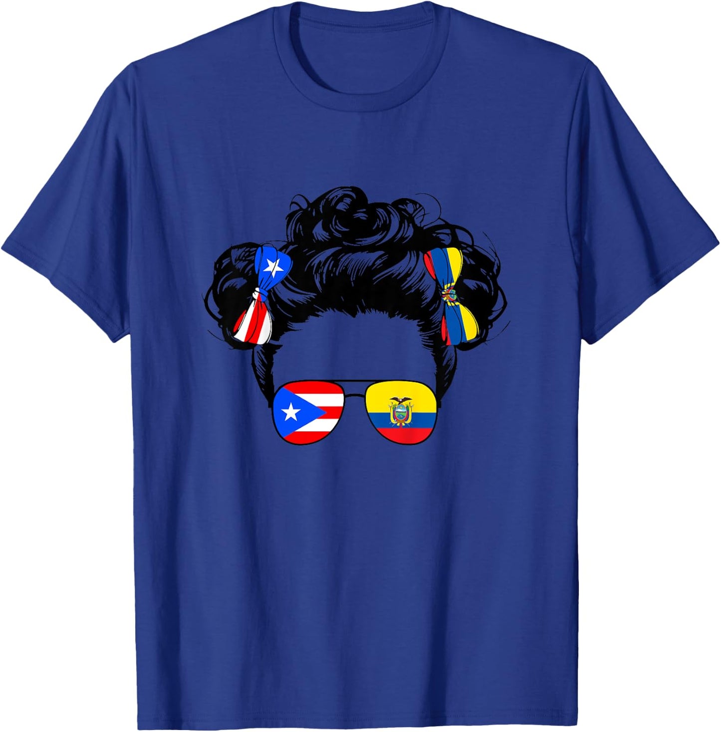Ecuadorian And Puerto Rican Rico Ecuador Flag Baby Girls T-Shirt - T-Shirt | Royal