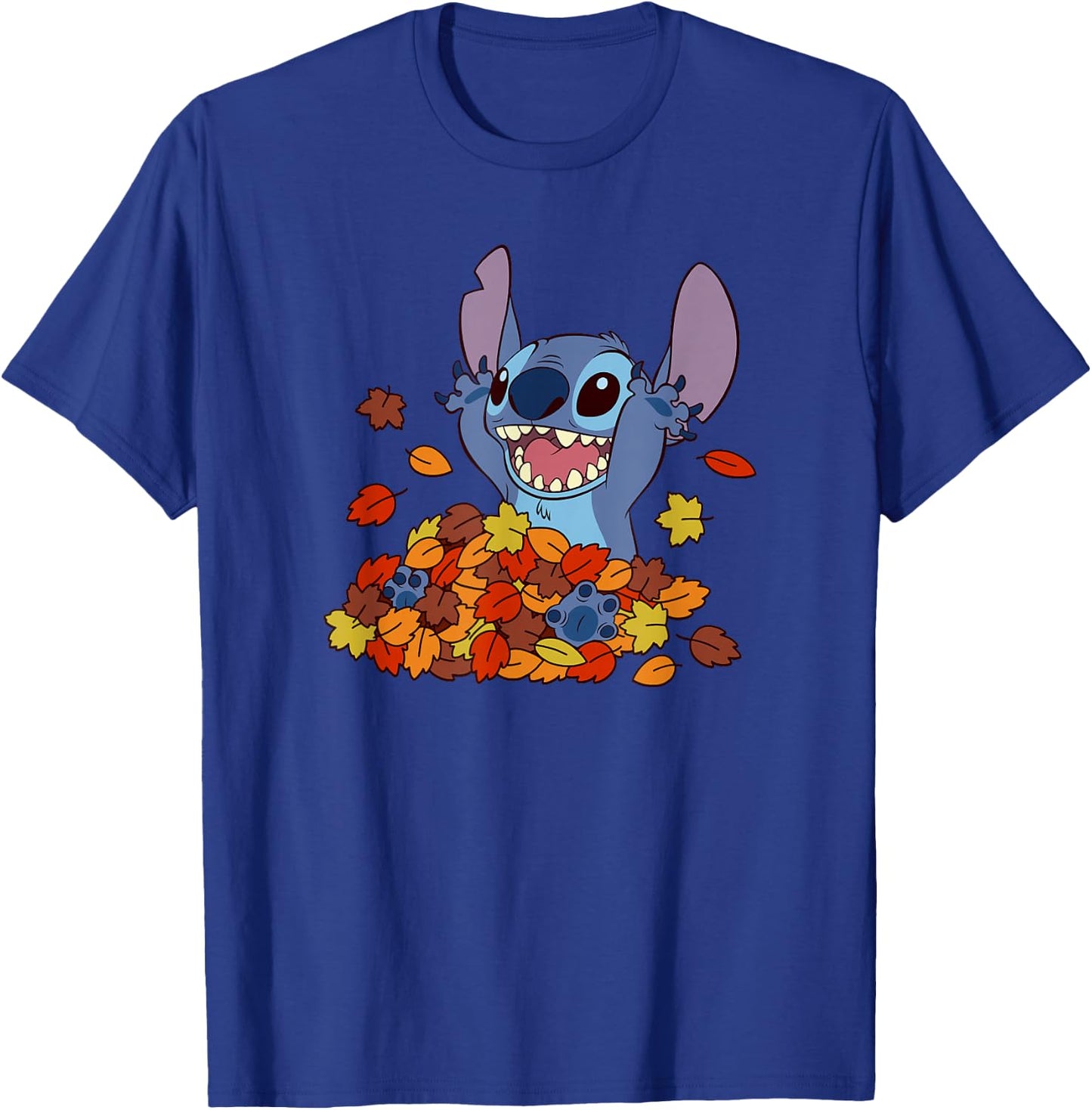 Disney Lilo & Stitch Autumn Leaves Stitch T-Shirt - T-Shirt | Royal