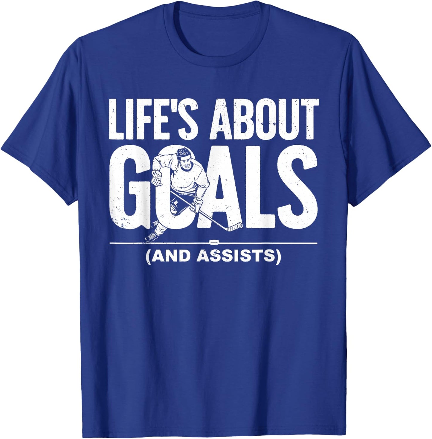 Cool Ice Hockey Women Hockey Lover Goalie Sports T-Shirt - T-Shirt | Royal