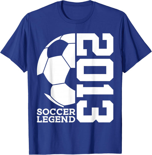 Soccer Legend 2013 13th Birthday Soccer T-Shirt - T-Shirt | Royal