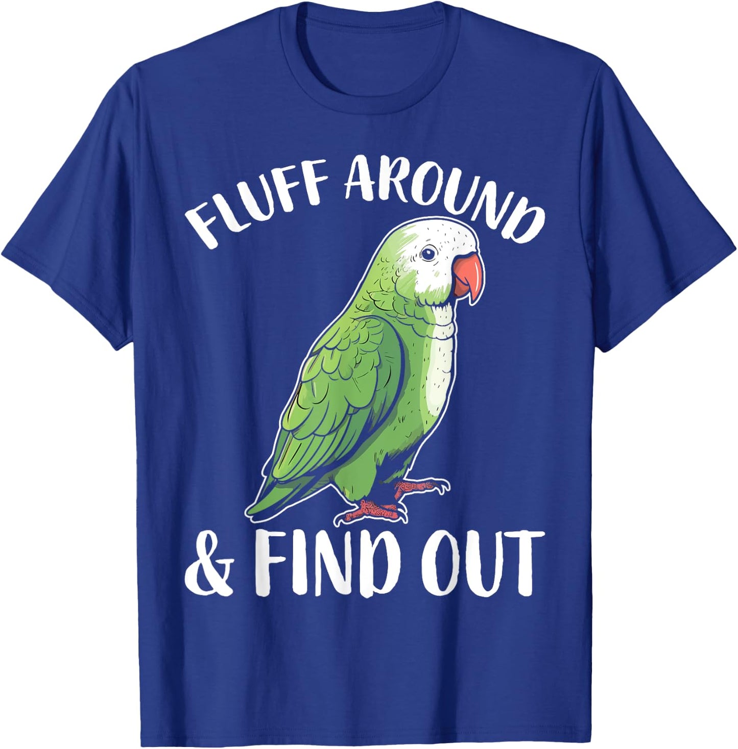 Funny Quaker Parrot T-Shirt - T-Shirt | Royal