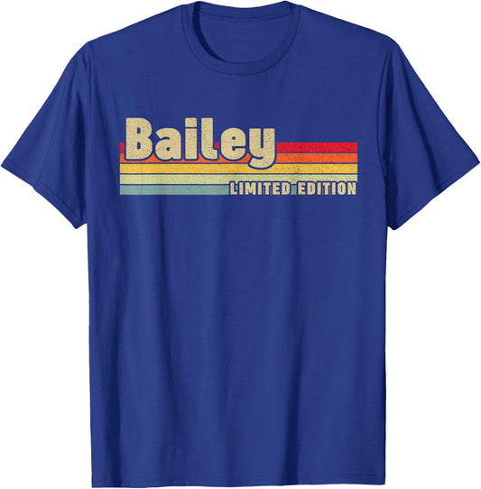 Bailey Gift Name Personalized Birthday Funny Christmas T-Shirt - T-Shirt | Royal