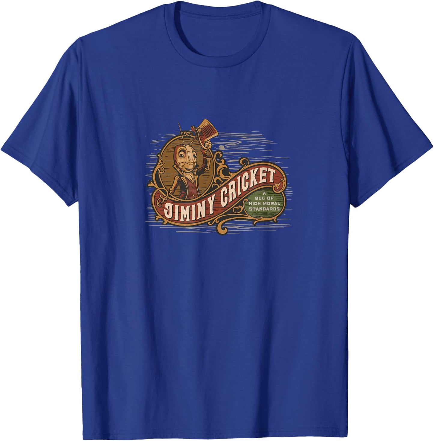 Disney Pinocchio 2022 Jiminy Cricket High Moral Standards T-Shirt - T-Shirt | Royal