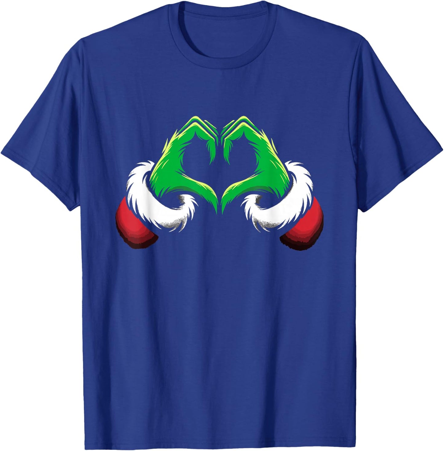 Funny Elf Heart Hands Love Christmas T-Shirt - T-Shirt | Royal