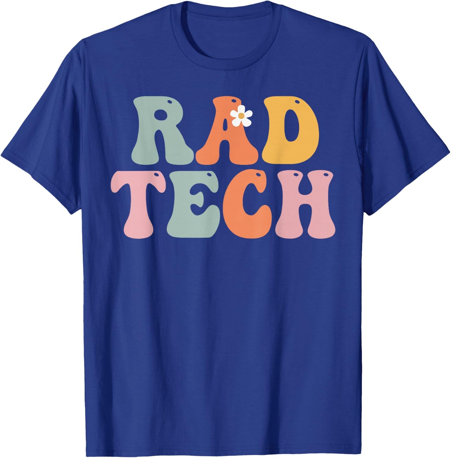 Rad Tech Week Groovy Appreciation Day For Work T-Shirt - T-Shirt | Royal