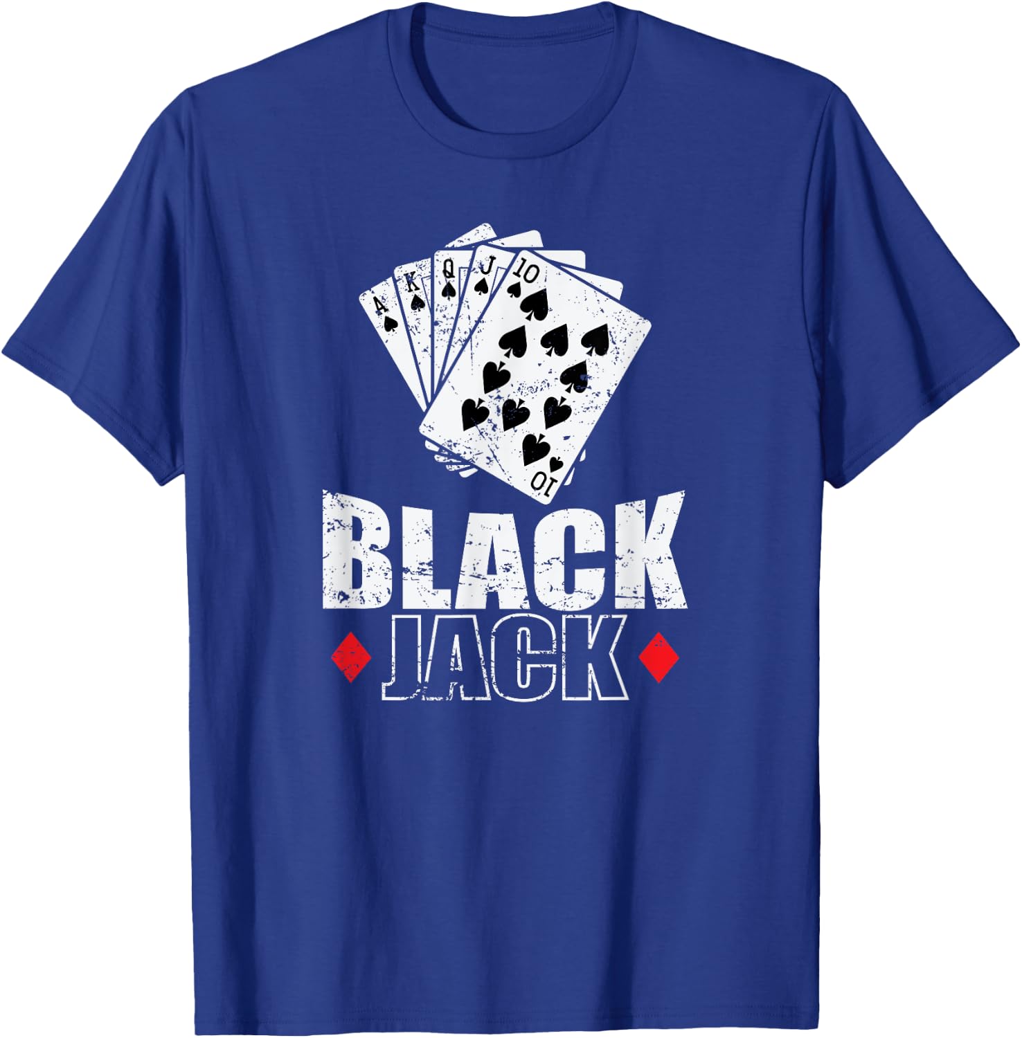 Blackjack America Card Game Casino T-Shirt - T-Shirt | Royal