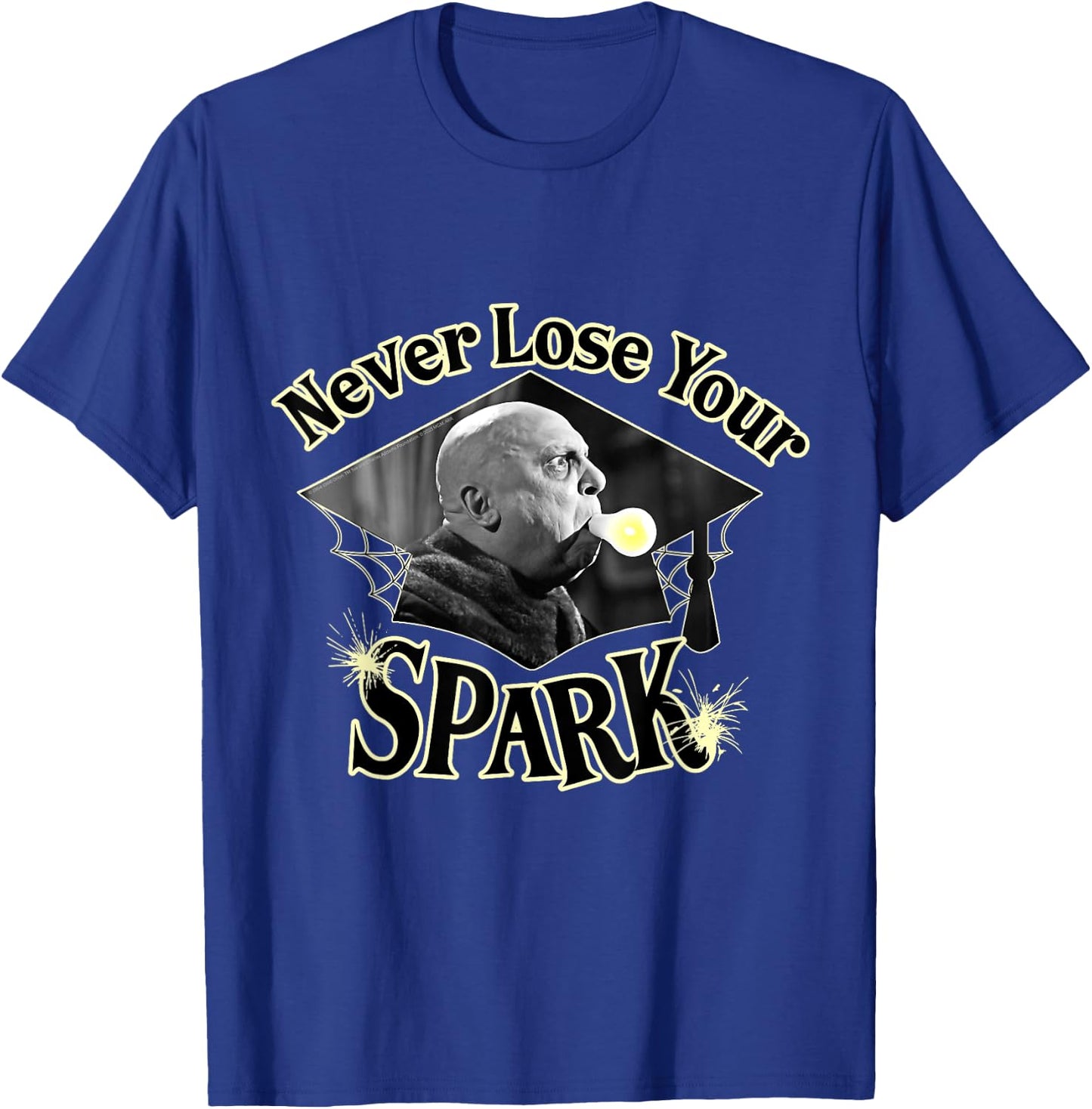 The Addams Family TV Series – Uncle Fester Graduation Spark T-Shirt - T-Shirt | Royal