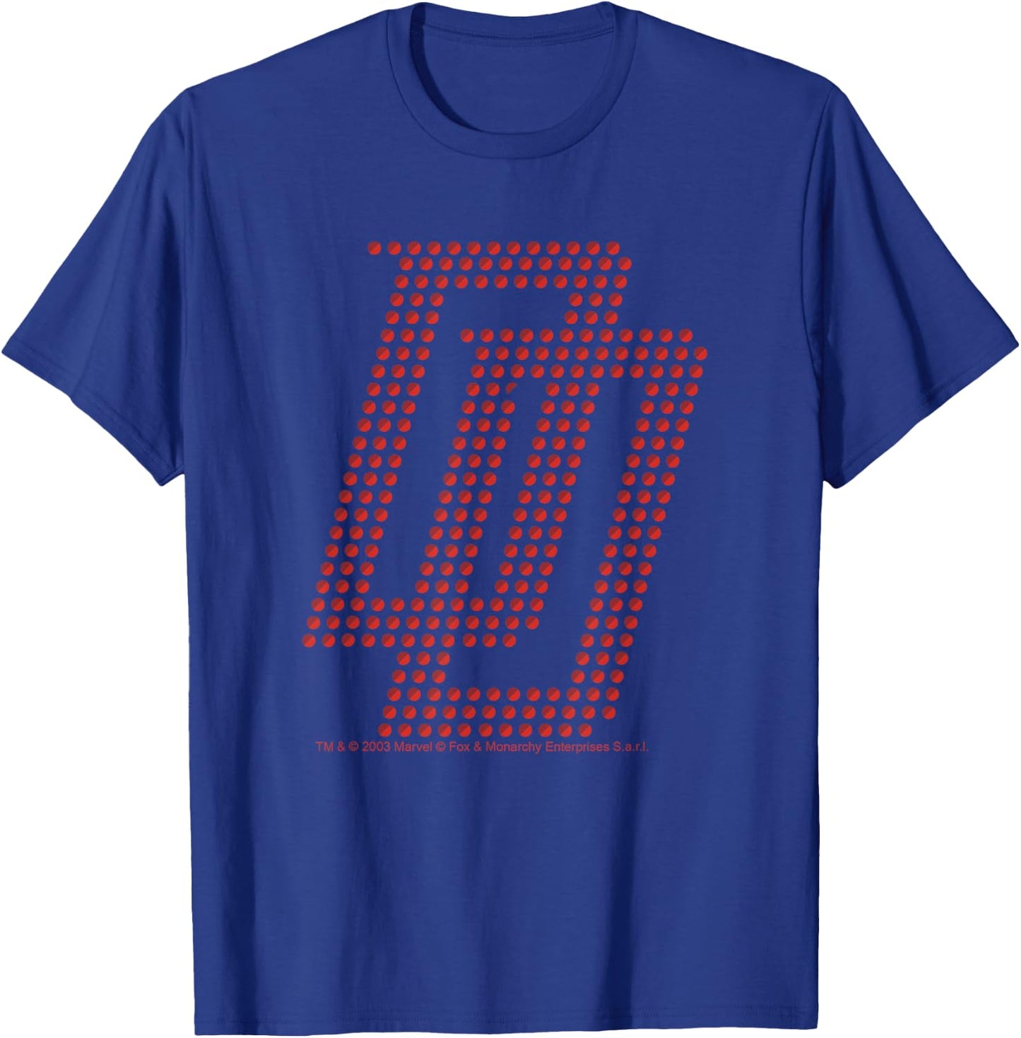 Marvel Comics Retro Classic Daredevil DD Polka Dot Logo T-Shirt - T-Shirt | Royal