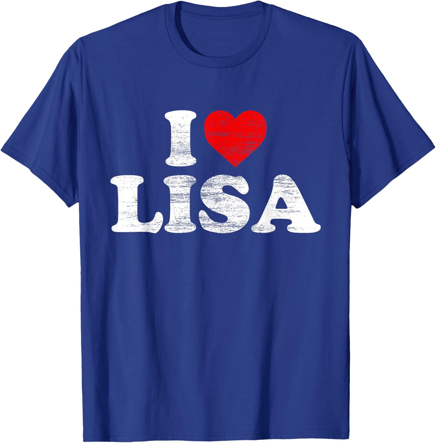 I Love Lisa Heart T-Shirt - T-Shirt | Royal