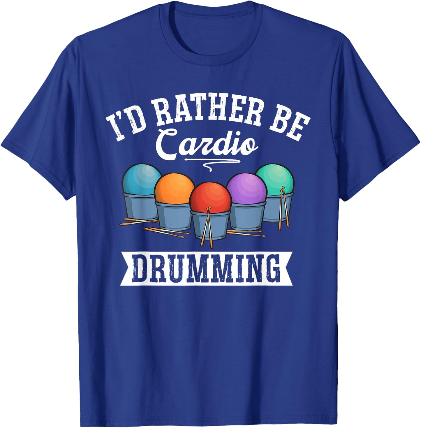 Cardio Drumming Gym Fitness Class Workout T-Shirt - T-Shirt | Royal