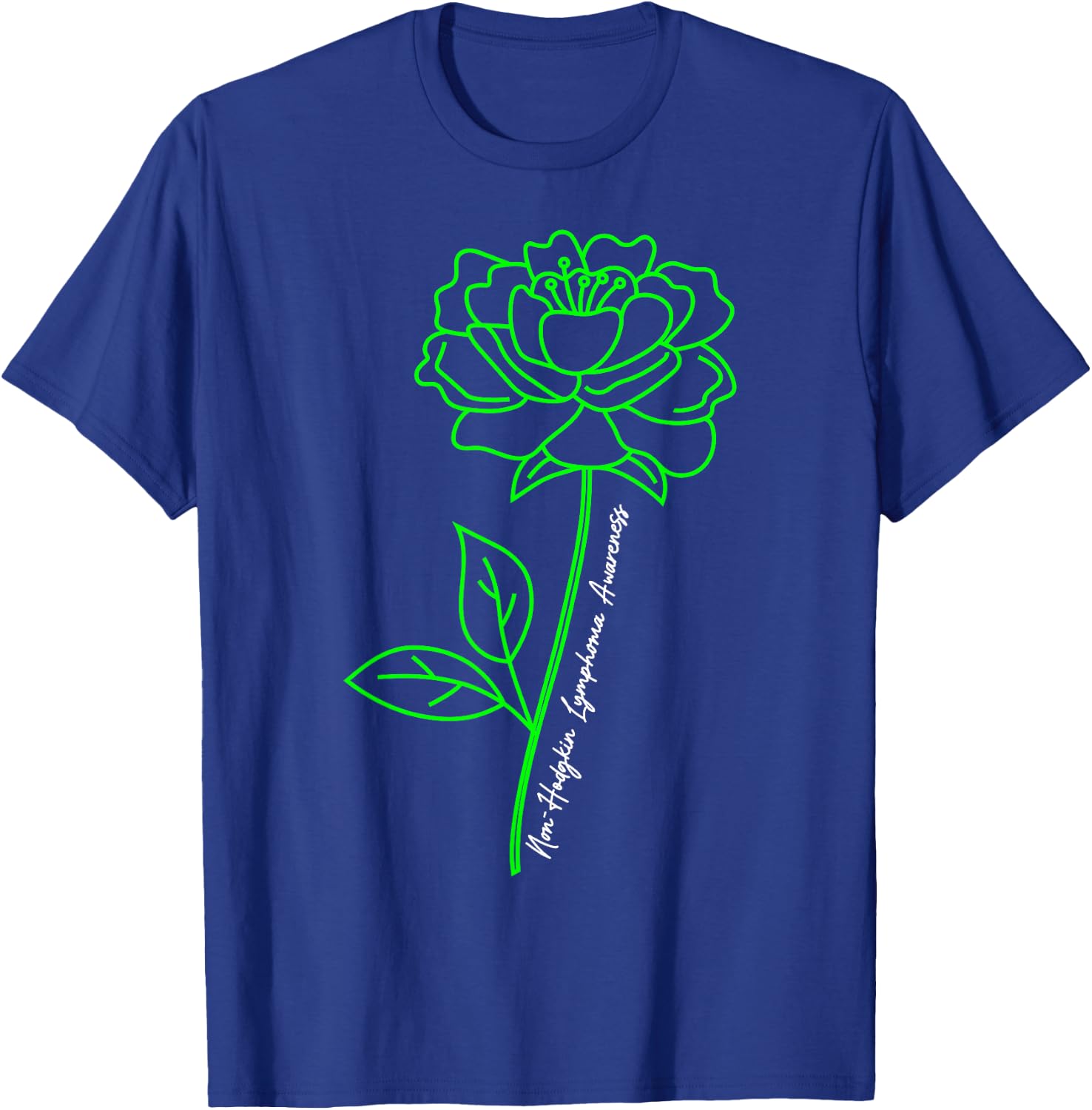 Non-Hodgkin Lymphoma Awareness Beat Cancer Chemotherapy T-Shirt - T-Shirt | Royal