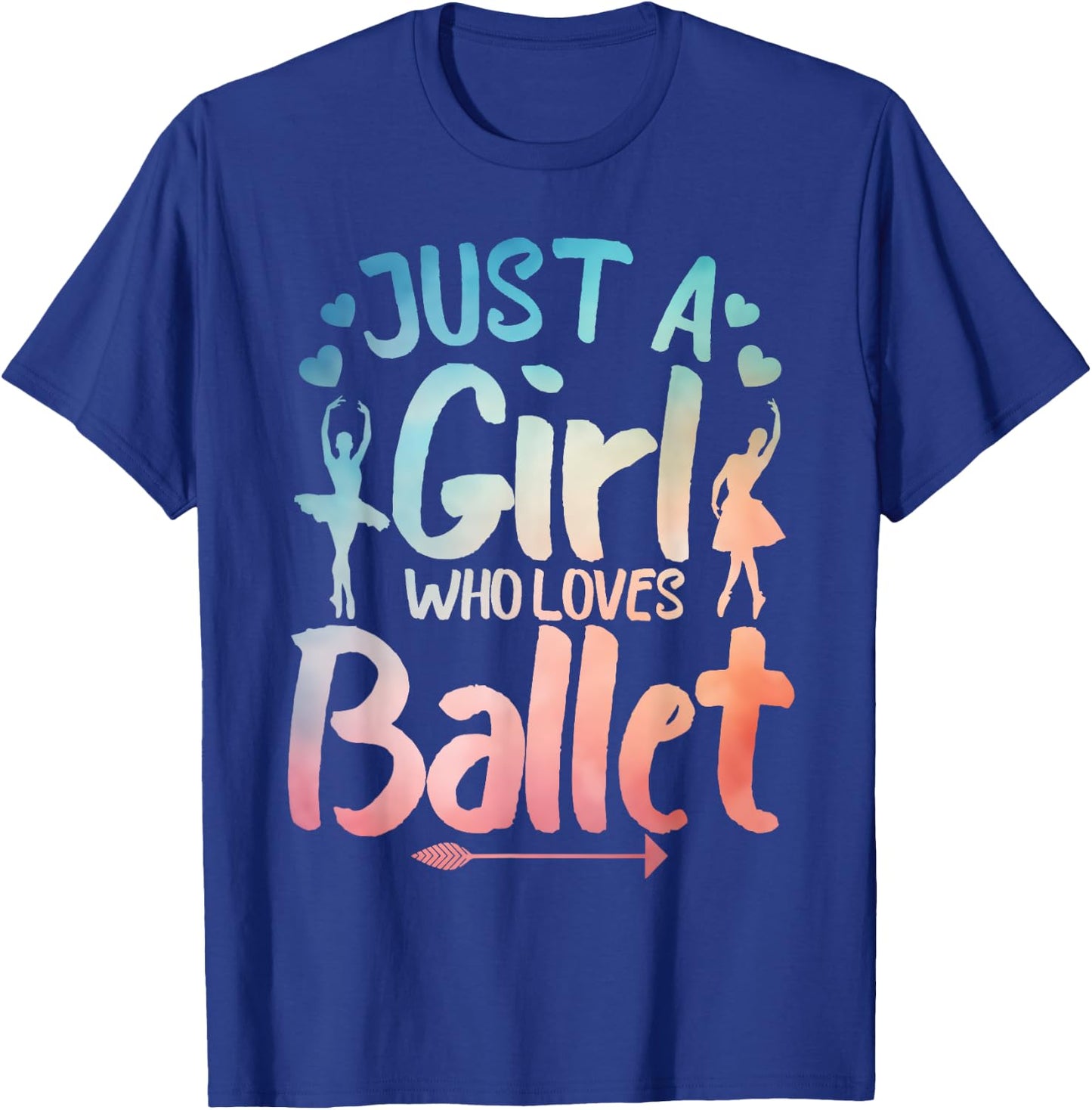 Funny Ballerina Design For Girls Women Ballet Dance Lovers T-Shirt - T-Shirt | Royal