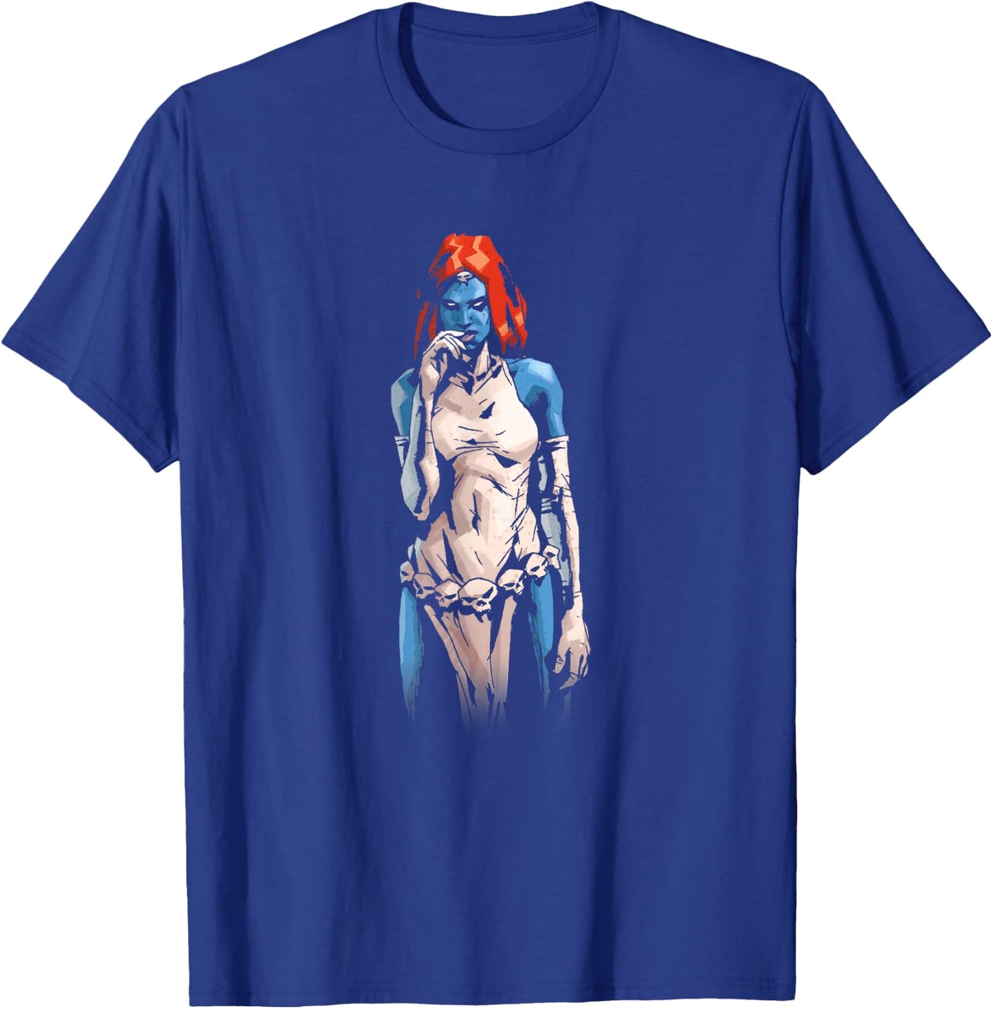 Marvel X-Men Eerie Mystique Standing Portrait T-Shirt - T-Shirt | Royal