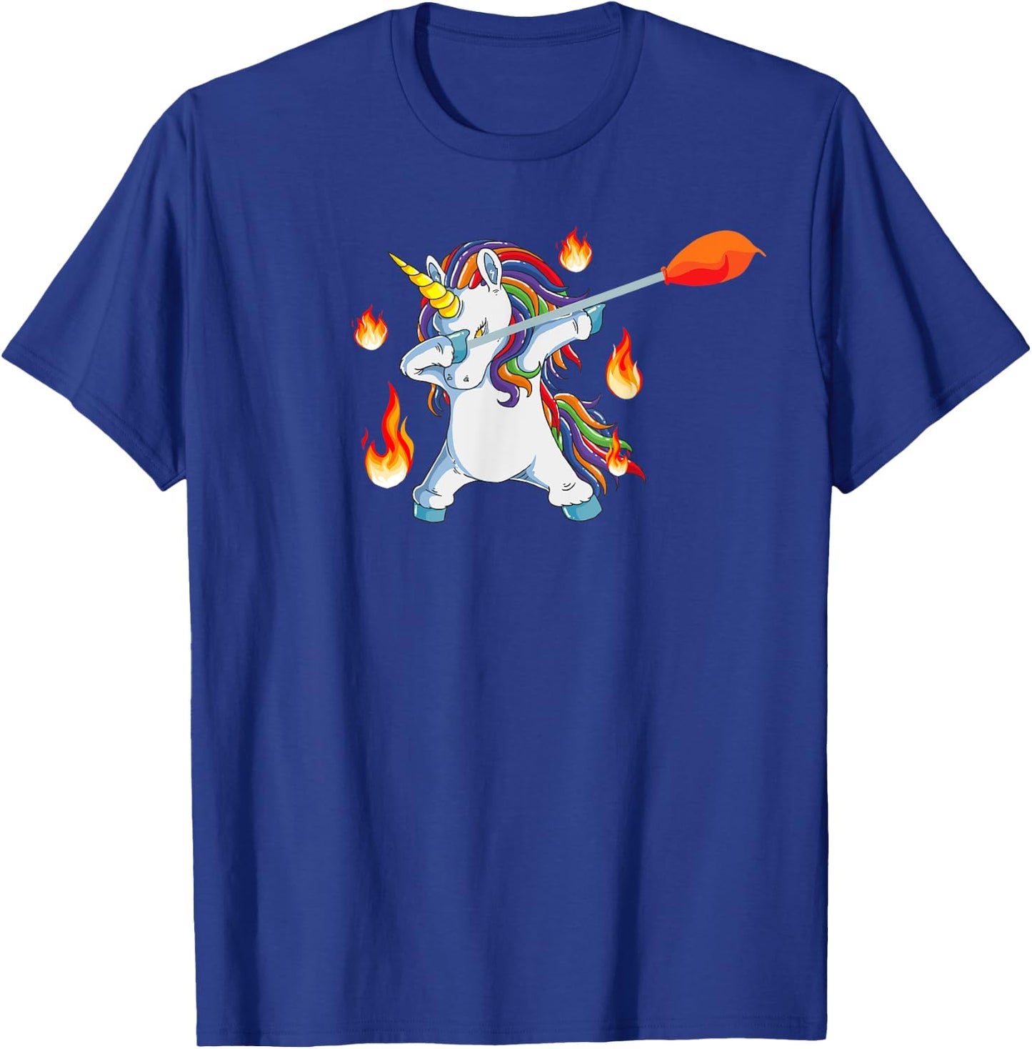 Glassblowing Lover Dabbing Unicorn Glassworker Glassblower T-Shirt - T-Shirt | Royal