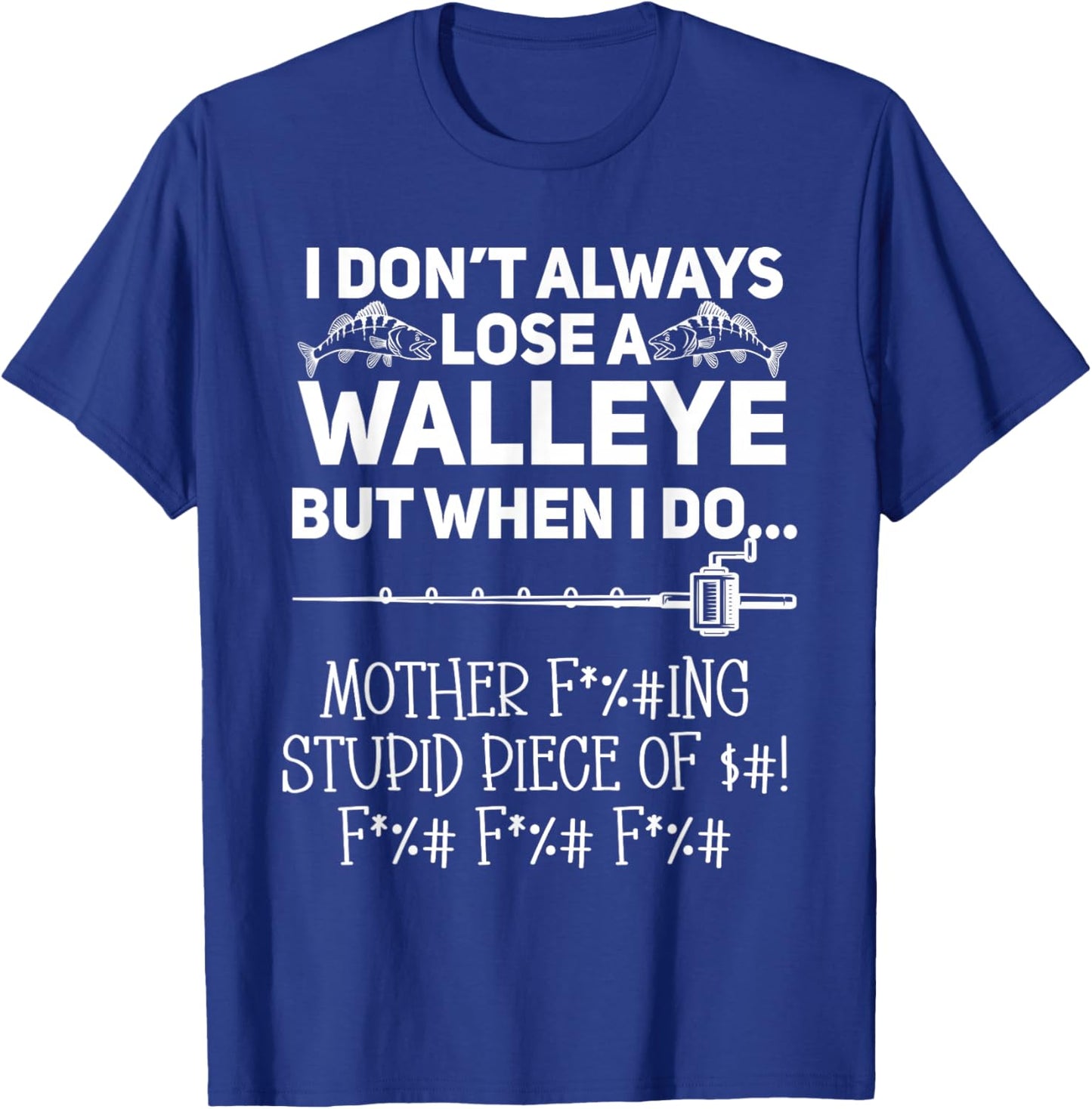 Walleye Fishing T-Shirt - T-Shirt | Royal