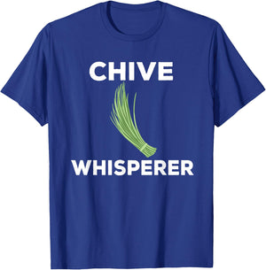 Funny Chives Whisperer Costume Garden Herb Love T-Shirt - T-Shirt | Royal