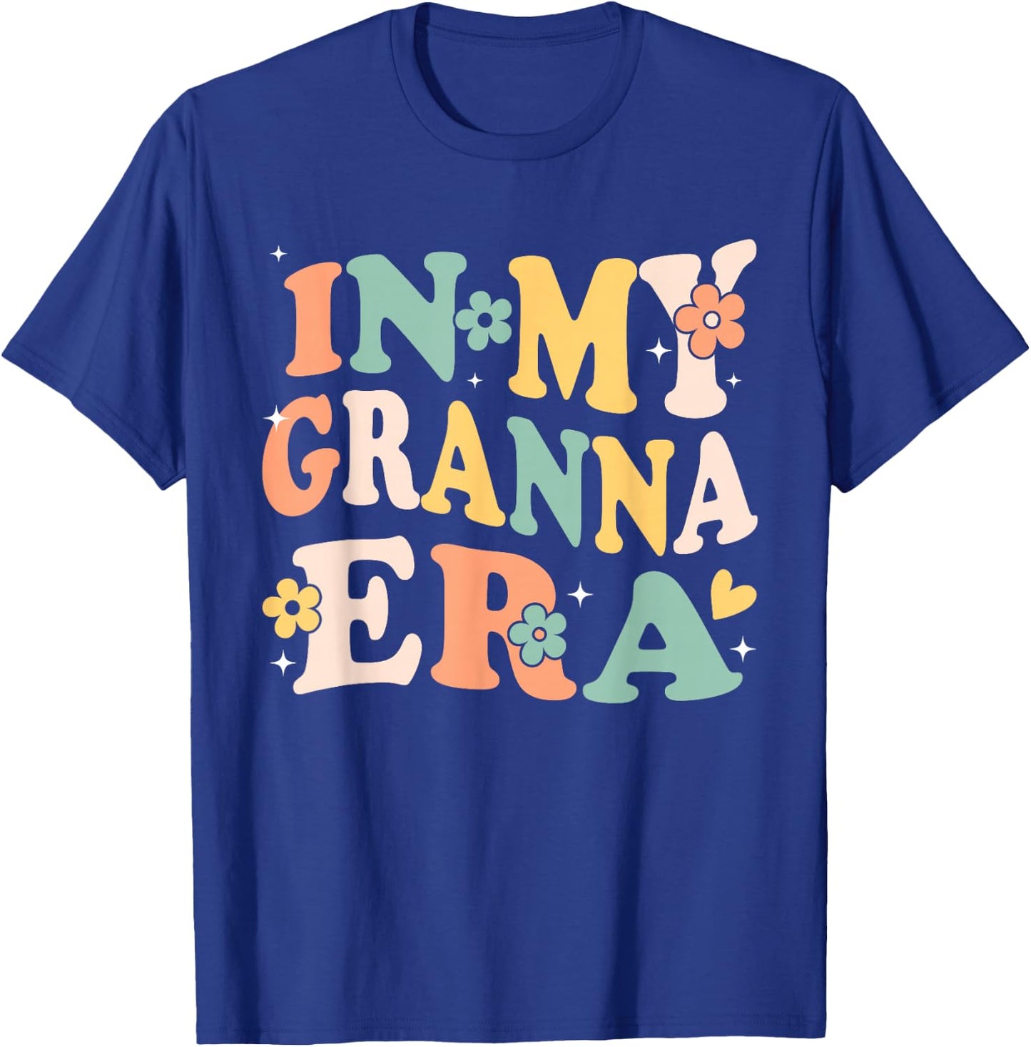 In My Granna Era Funny Sarcastic Groovy Retro Mothers Day T-Shirt - T-Shirt | Royal