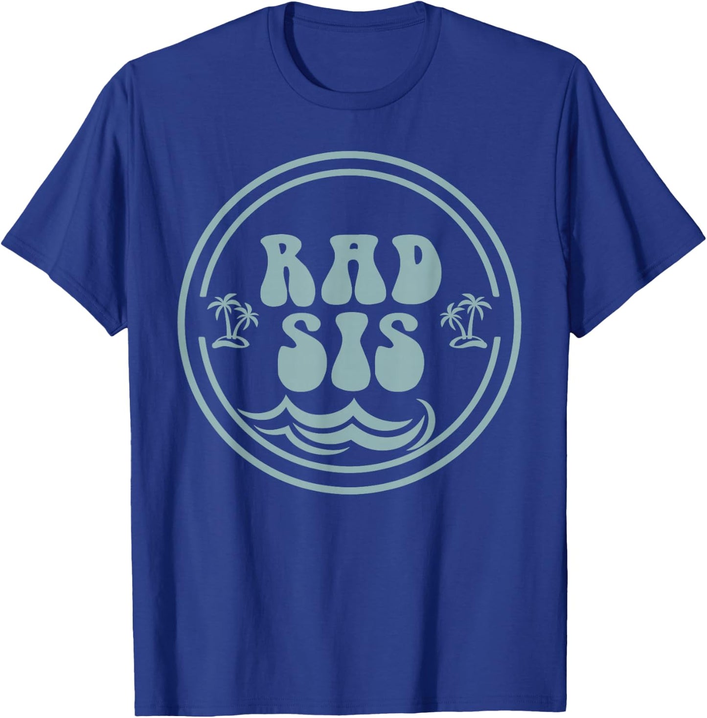 Rad Sis Surf Matching Birthday The Big One 1st Birthday T-Shirt - T-Shirt | Royal