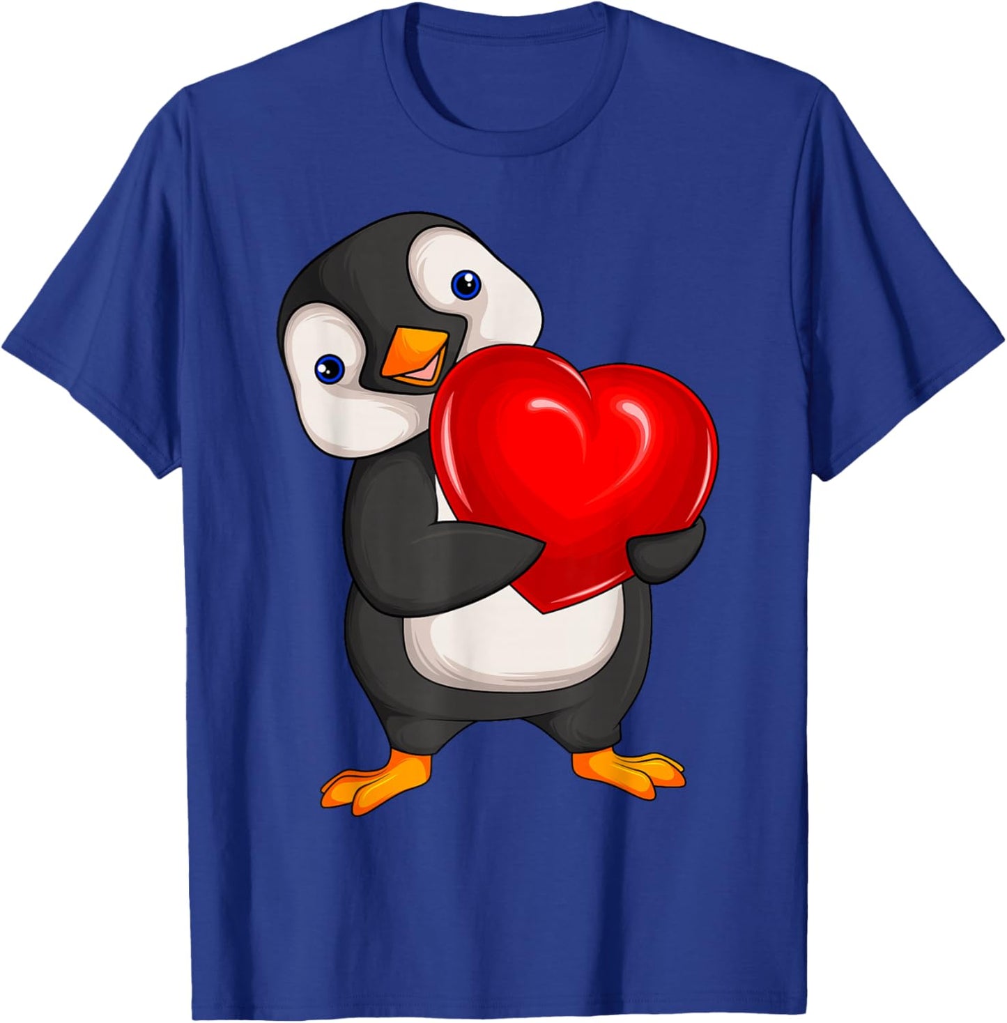 Penguin Women's Girls Children Penguin T-Shirt - T-Shirt | Royal