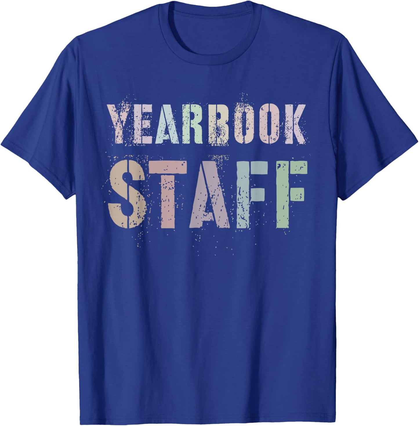 Vintage YEARBOOK STAFF Literary Club School Publication Edit T-Shirt - T-Shirt | Royal