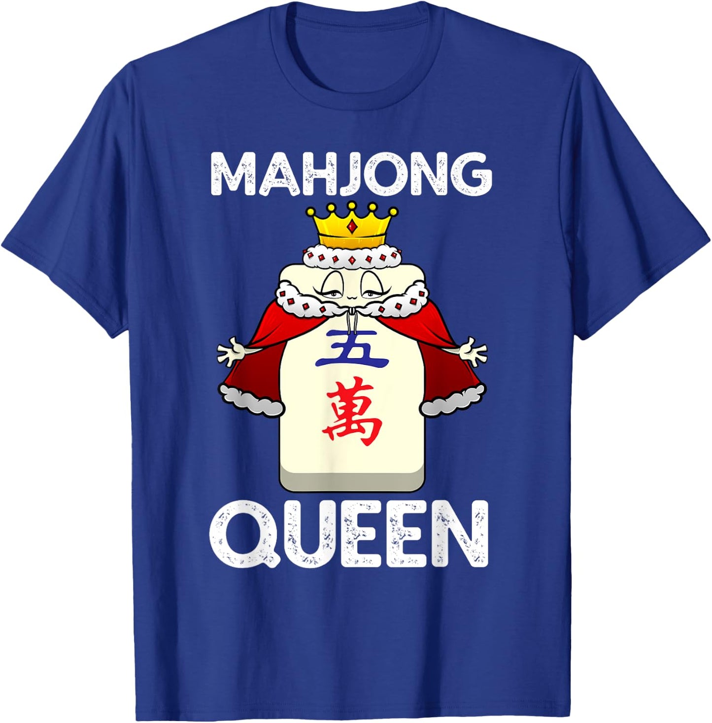 Cool Mahjong Girls Chinese Mah Jongg Queen Player T-Shirt - T-Shirt | Royal