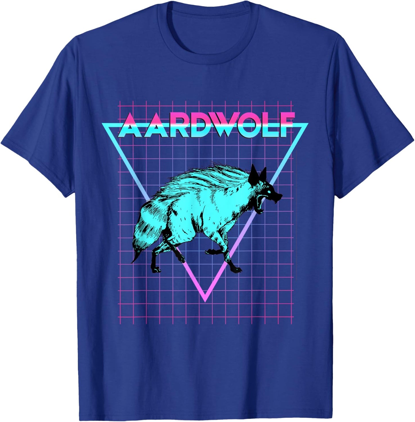 Aardwolf Animal Lover Aesthetic Retro Aardwolf T-Shirt - T-Shirt | Royal