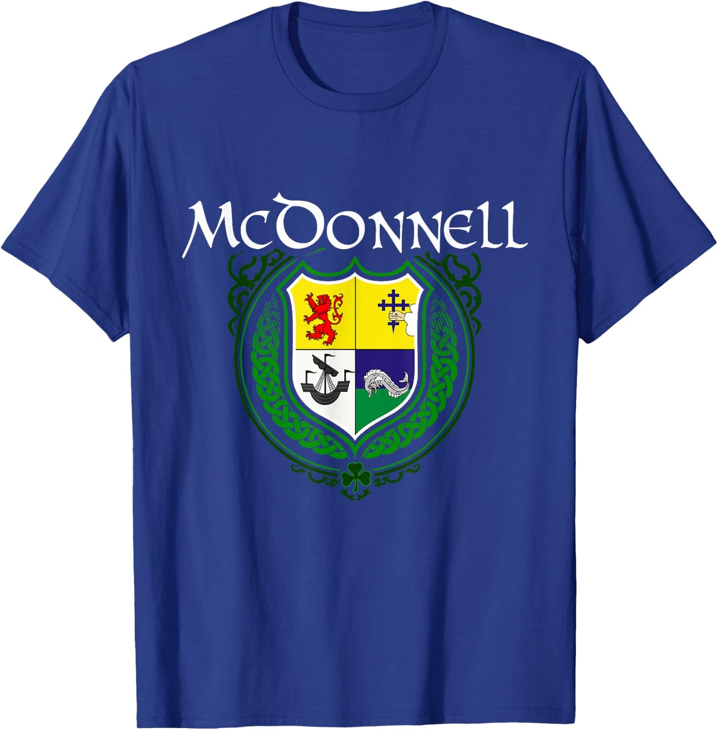 McDonnell Surname Irish Clan Tartan Badge Ireland T-Shirt - T-Shirt | Royal