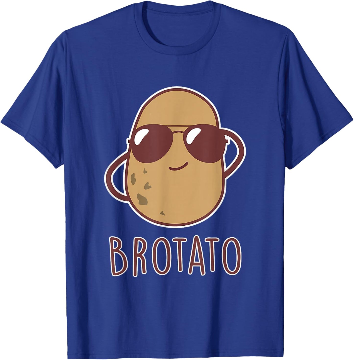 Brotato - Brother and Potato Friendship Funny Potato Day T-Shirt - T-Shirt | Royal