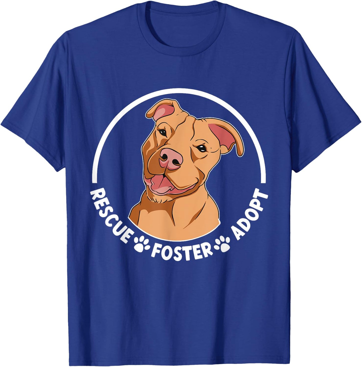 Pitbull Rescue Pitbull Adoption Pittie Rescue T-Shirt - T-Shirt | Royal