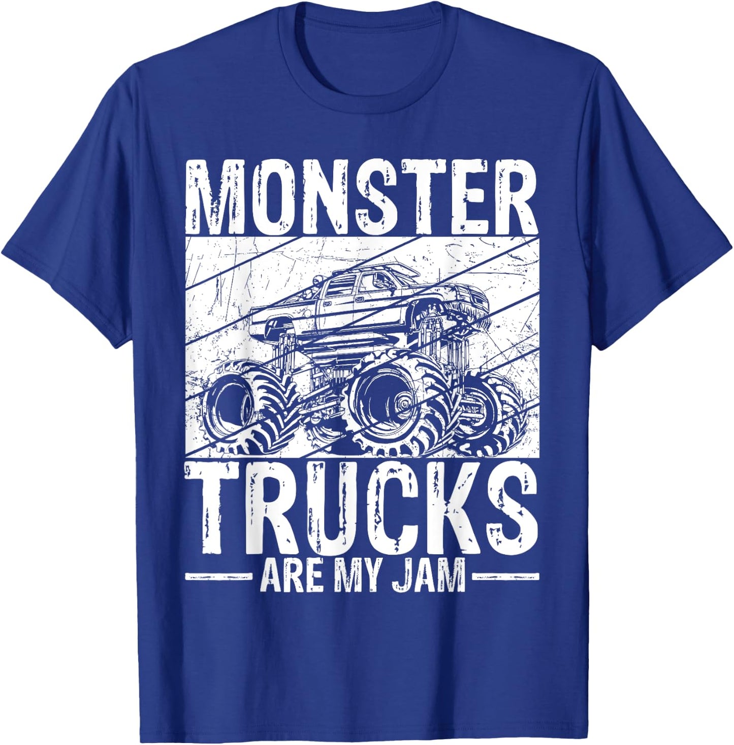 Monster Trucks Are My Jam Gift Cars Monster Trucks T-Shirt - T-Shirt | Royal