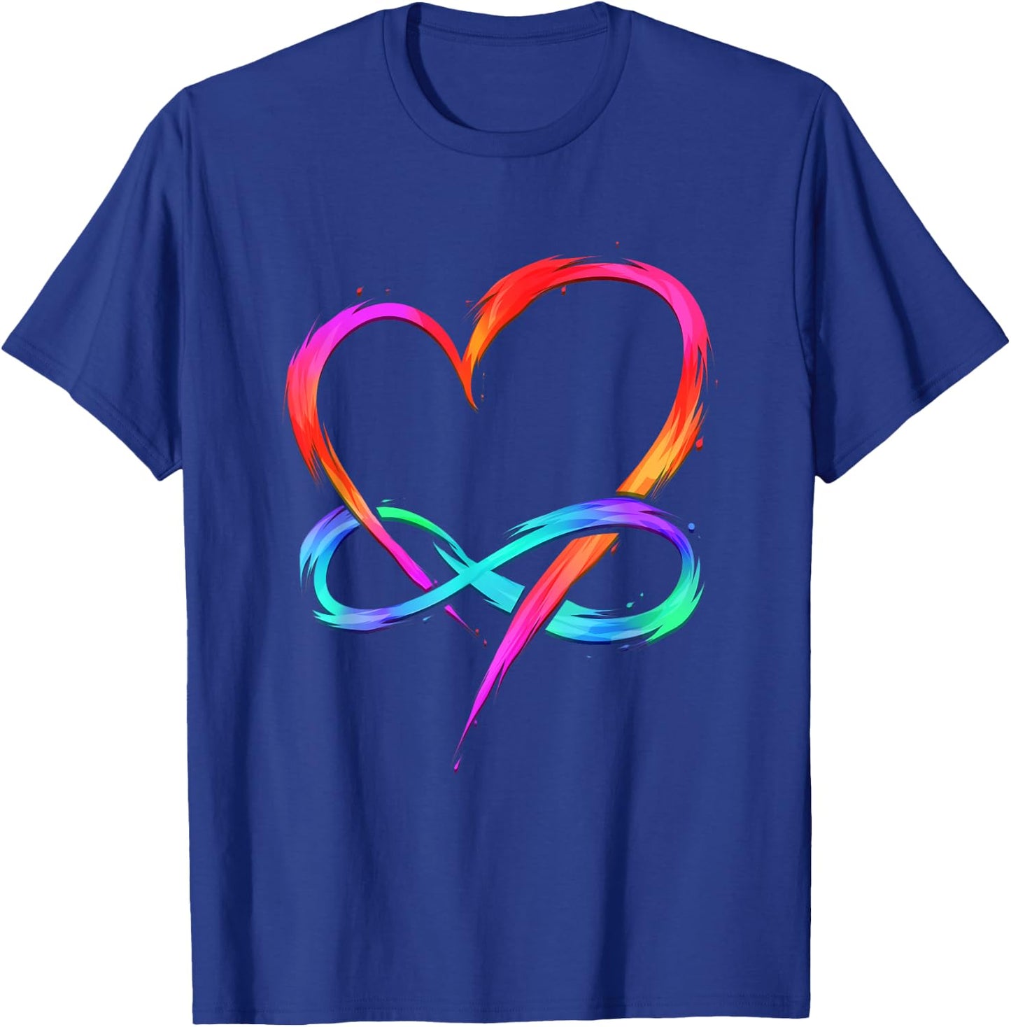 Polyamory - Infinity Heart - Polyamorie Love Heart Artwork T-Shirt - T-Shirt | Royal