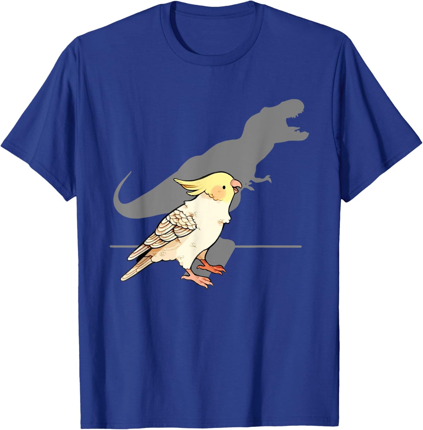 Cute Screaming Parrot Birb Memes Funny Cockatiel T-Shirt - T-Shirt | Royal