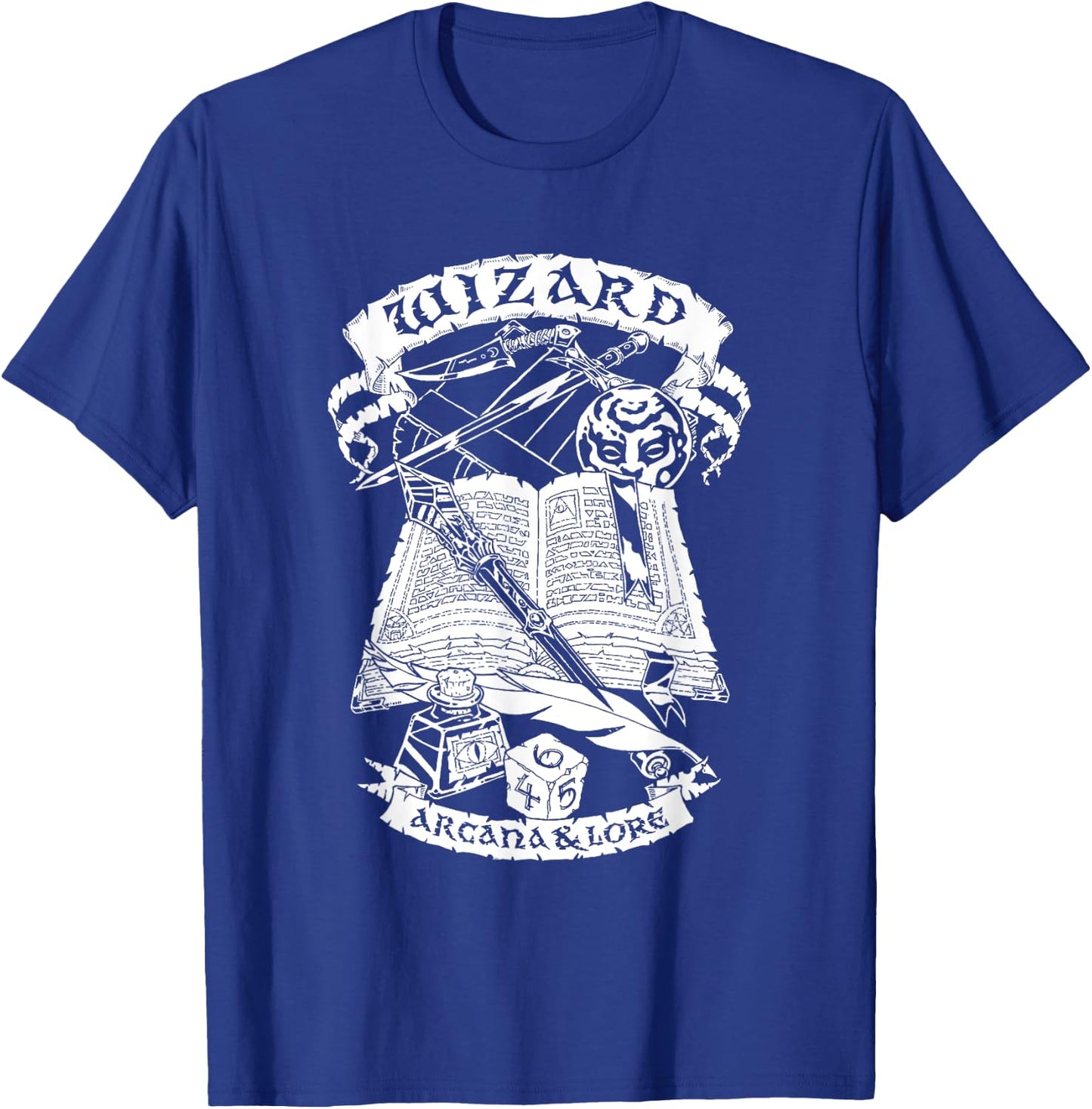 Fantasy Role-Playing Game (RPG) Wizard T-Shirt - T-Shirt | Royal