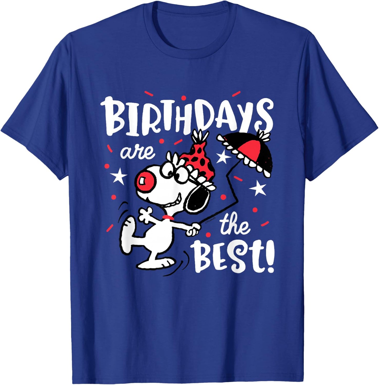 Peanuts Snoopy Birthdays Are The Best! T-Shirt - T-Shirt | Royal