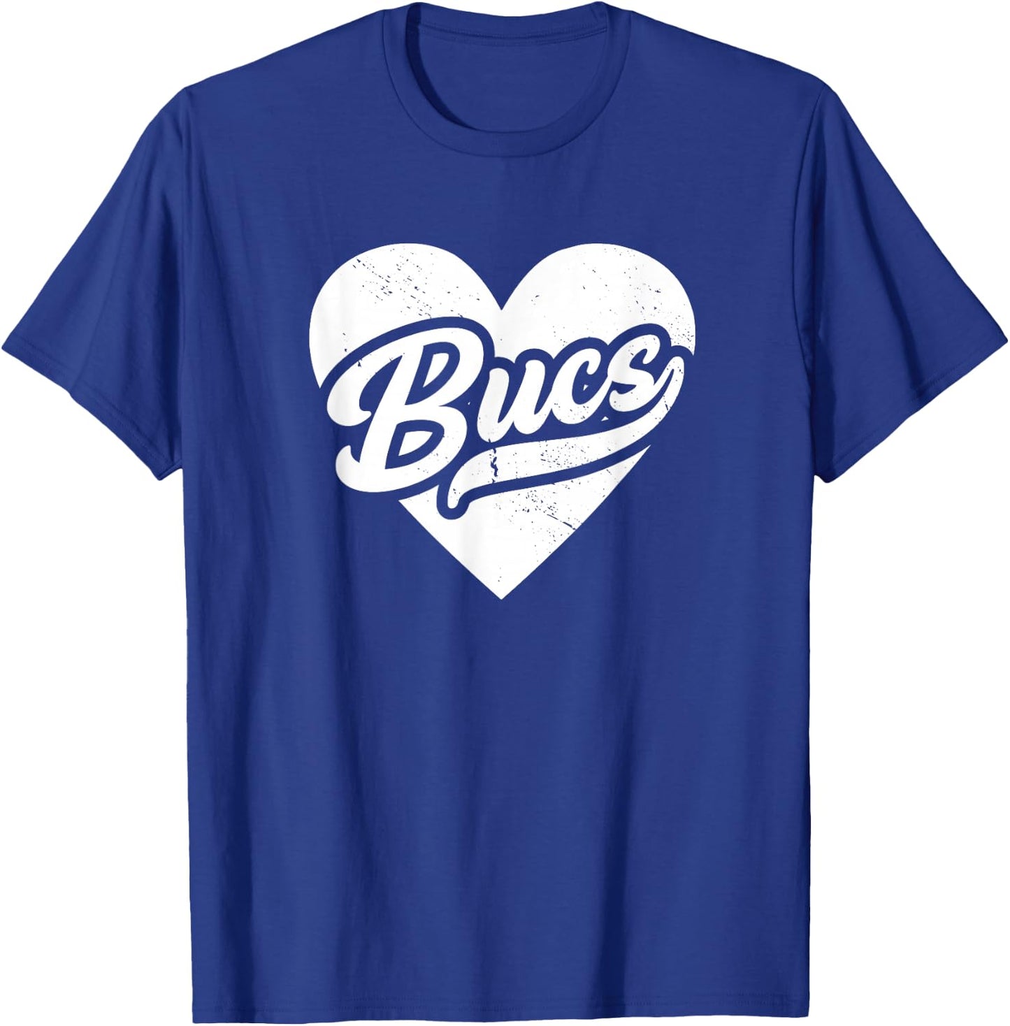 Vintage Buccaneers High School Spirit Go Buccaneers Love T-Shirt - T-Shirt | Royal