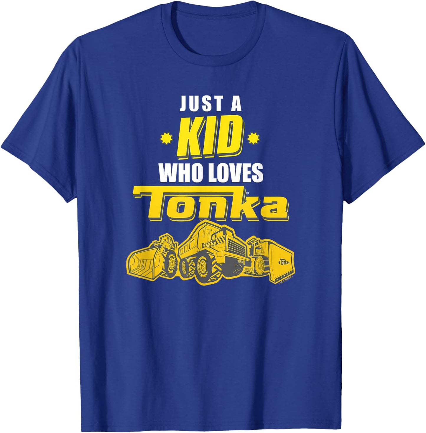 Tonka Just A Kid Who Loves Tonka Trucks Showcase T-Shirt - T-Shirt | Royal