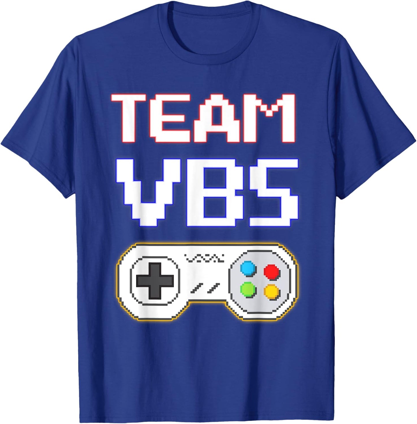 I Love VBS 2025 Team VBS Game Vacation Bible School Gamer T-Shirt - T-Shirt | Royal