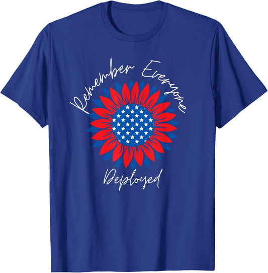 Remember Everyone Deployed-Wear Red on Friday Military T-Shirt - T-Shirt | Royal