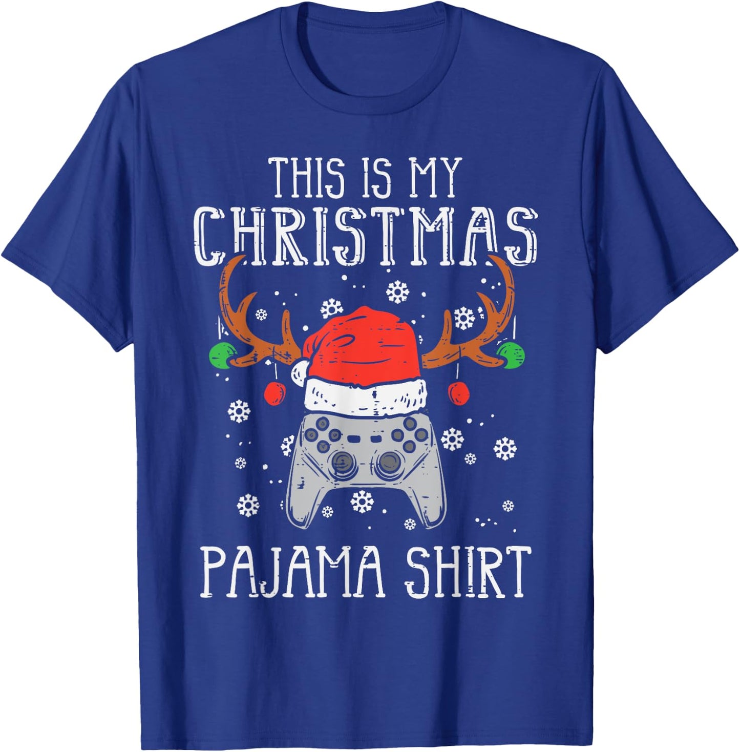 This Is My Christmas Shirt Gamer Xmas Boys Men Girls Youth T-Shirt - T-Shirt | Royal