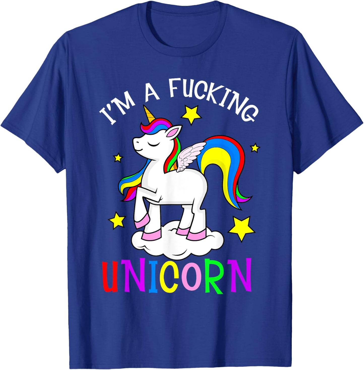 I'm a Fucking Unicorn Halloween Unicorn Costume Women Girls T-Shirt - T-Shirt | Royal