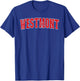 Westmont California Souvenir Trip College Style Text T-Shirt - T-Shirt | Royal