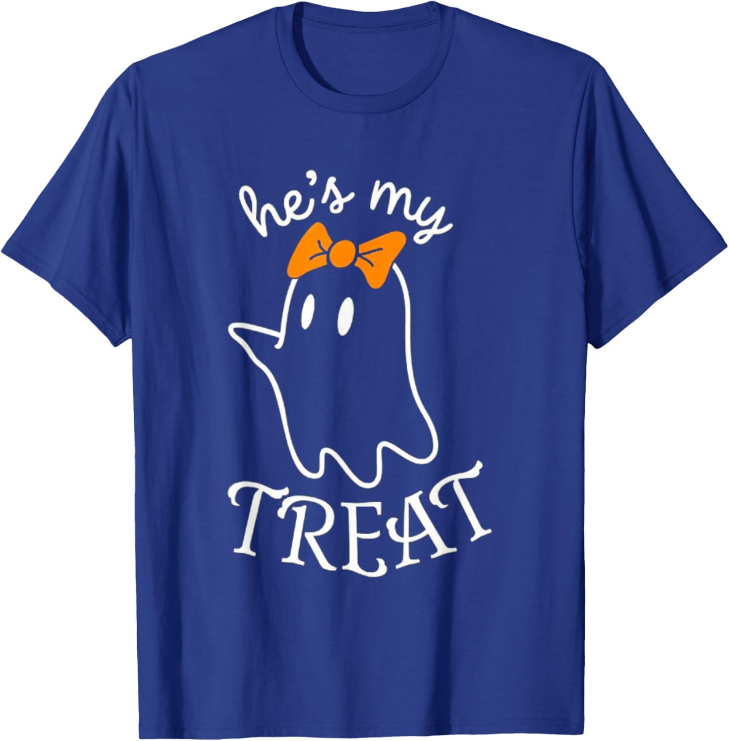 She's My Trick He's My Treat Couples Ghost Men Women T-Shirt - T-Shirt | Royal