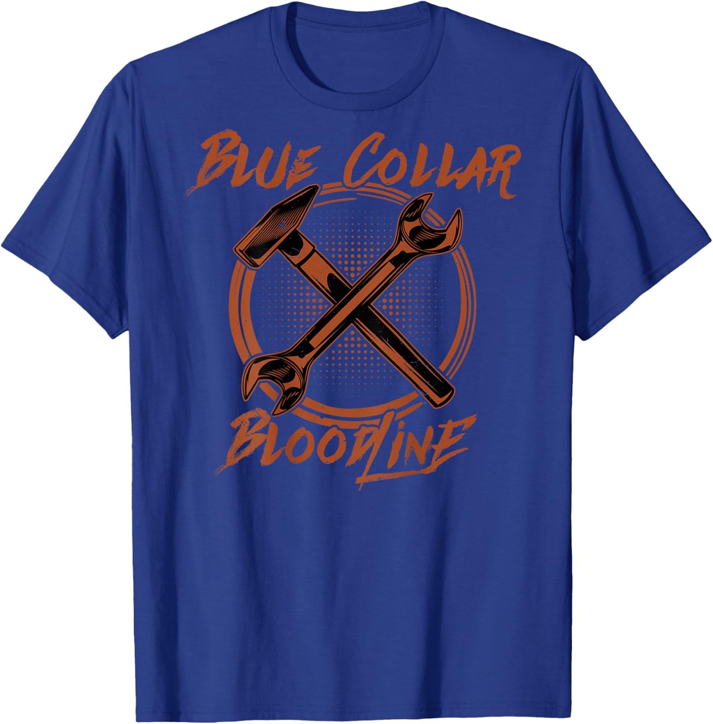 Blue Collar Rebellion "Blue Collar Bloodline" Crossbones T-Shirt - T-Shirt | Royal