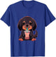 Dachshund Boba Tea Bubble Tea Anime Kawaii Dog Women Girls Kids T-Shirt - T-Shirt | Royal