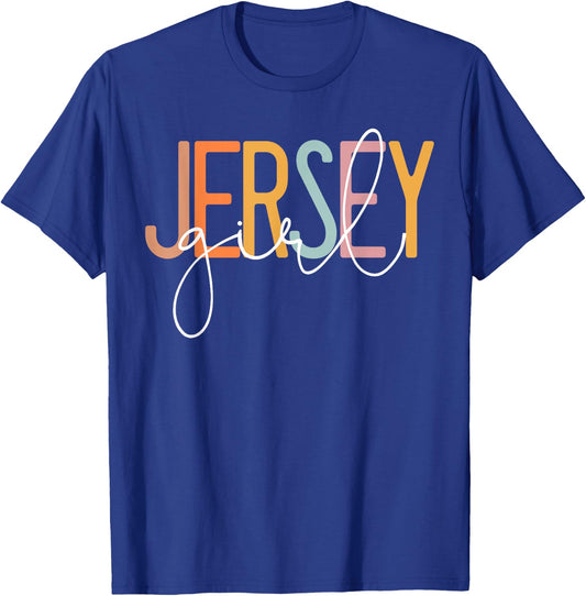 Jersey Girl Proud New Jersey Woman New Jersey Girl T-Shirt - T-Shirt | Royal