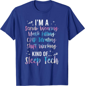 I'm A Sleep Tech Definition Sleep Technologist T-Shirt - T-Shirt | Royal