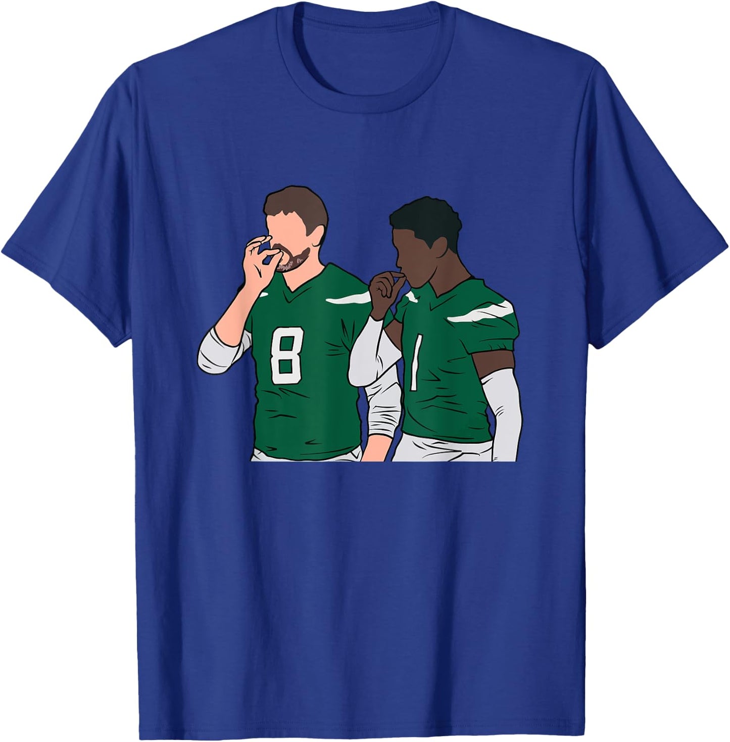 Rodgers and Gardner Handshake Meme Football Funny T-Shirt - T-Shirt | Royal